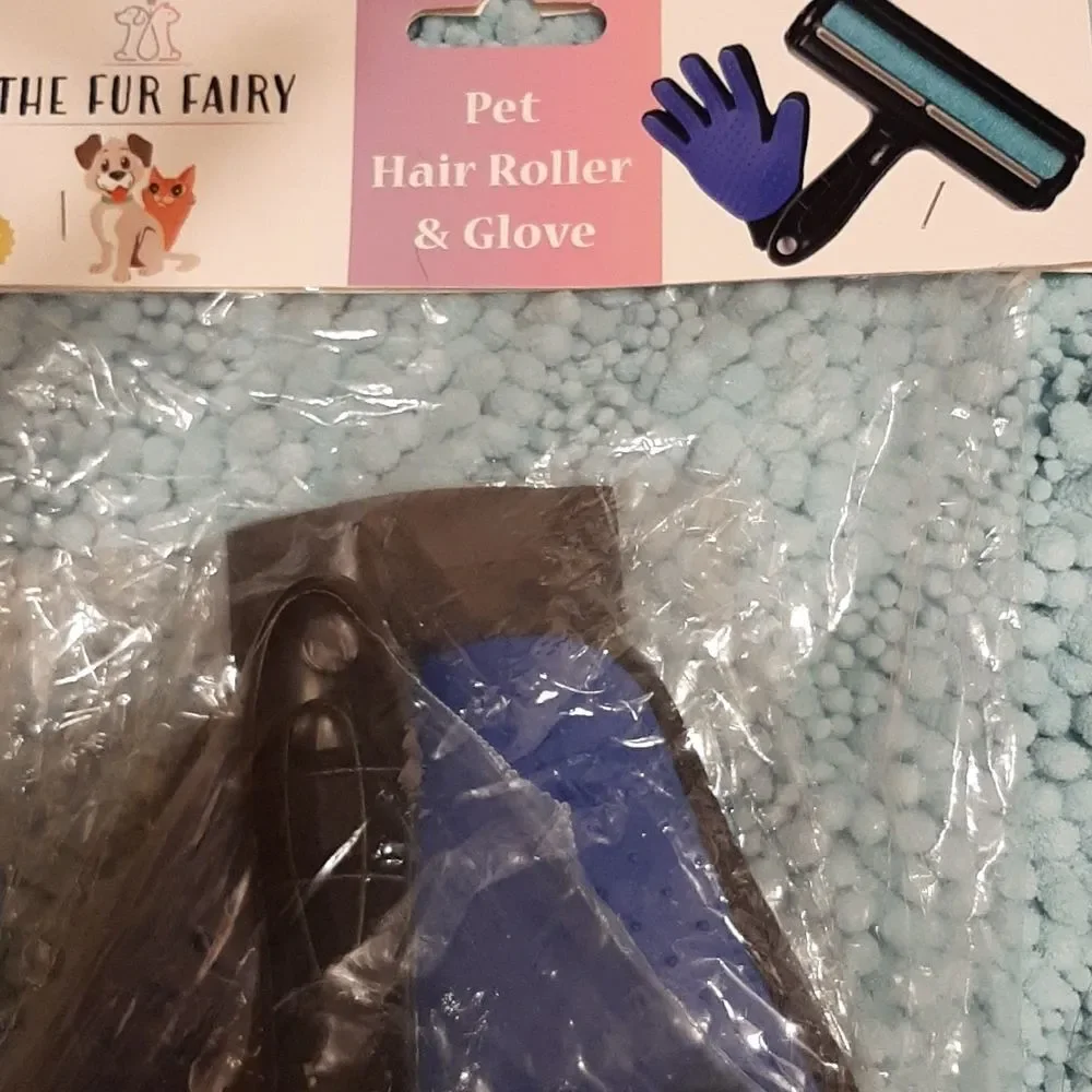 Nwt the Fur Fairy Pet Hair Roller and Glove.